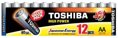 Toshiba High Power AA (shrink 12 pcs) - LR6GCP MP-12